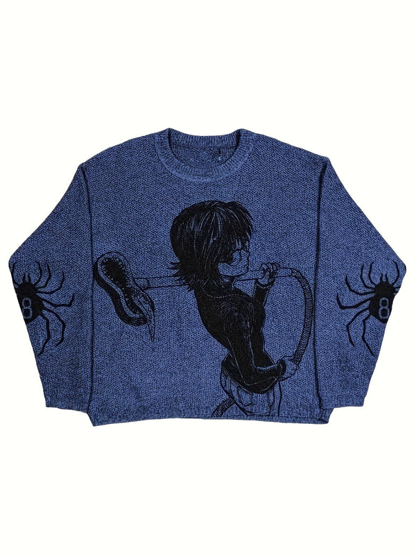 Cartoon Graphic Sweater