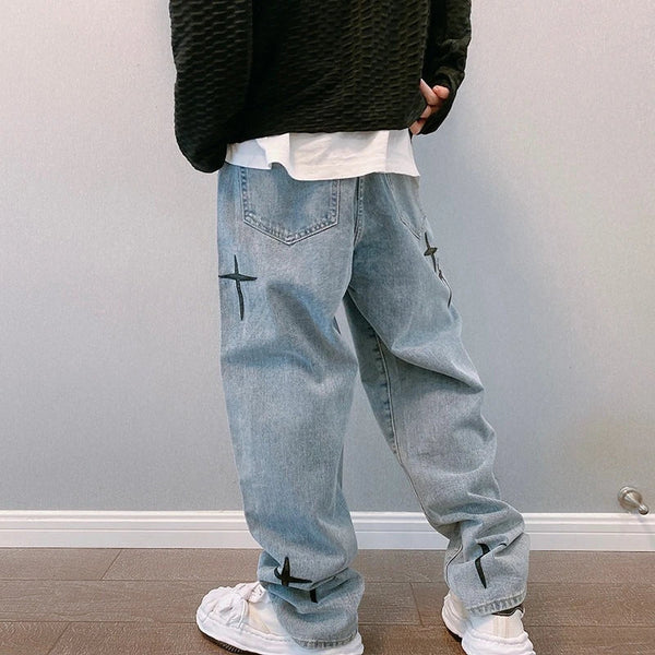 graphic baggy pants